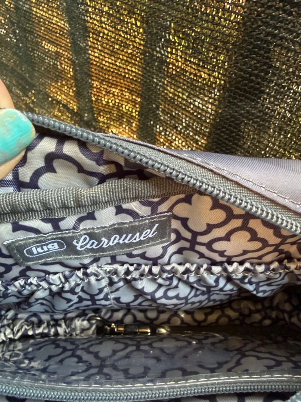 lug Purple Quilted Butterfly Crossbody Bag - Picture 5 of 8